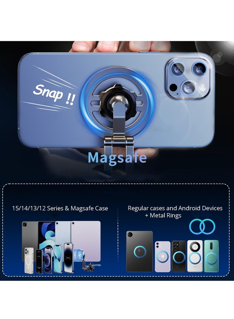 KASTWAVE Magnetic Car Mount - Super Strong Magnetic Car Phone Mount, Air Vent Cell Phone Holder for Car, 360 Degree Rotation Phone Holder for Magsafe iPhone 15 14 13 12 Pro Max Mini & All Phones - Image 3