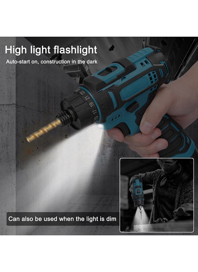 Generic - 12 V Lithium Screwdriver Torque Adjustable 2 Speed Control Modes Multifunctional Repairing Tool Kit Brush Motor Electric Screw Driver for Mobilephones Computers Home Appliances - Image 1