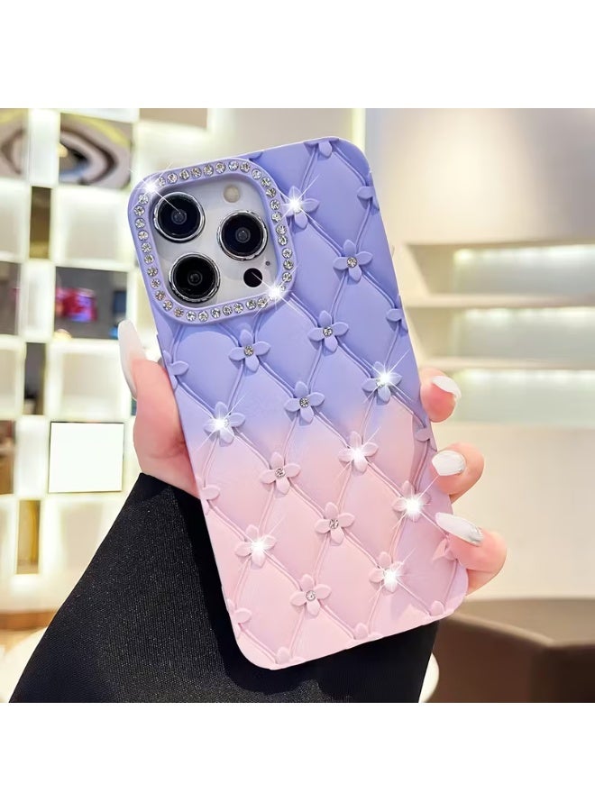 Temu A premium spray-painted case with diamond accents on the camera edges, designed for the iPhone 13 Pro, offering a skin-friendly feel and shock absorption.