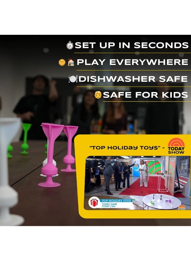 توسيت TOSSIT Game: Red and Cyan Perfect Silicone Suction Cup Dart Game For Family And Parties, Sticky Dart Shooting Game For Indoor And Outdoor Fun, Perfect Gift - Starter Pack - Image 5