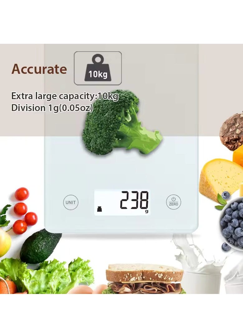 ProOne - ProOne Bluetooth Smart Kitchen food Scale, Measure Volume, Weight, Calories, Multi User Data Storage, Phone Connect, Small Weight machine Cooking, Baking & Your Diet Planning Partner - Image 1