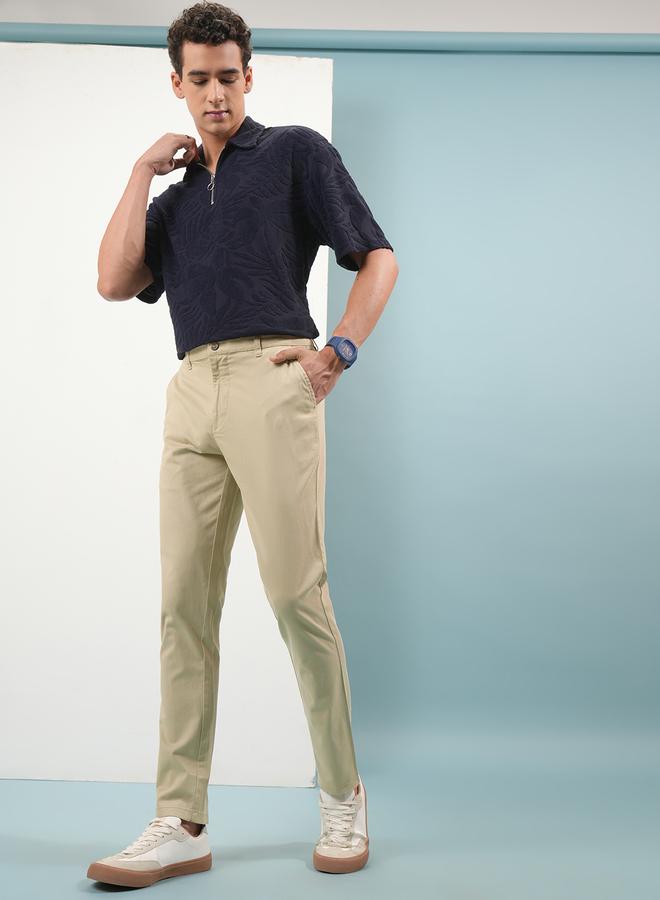 Highlander Mid Rise Regular Fit Chino Trousers - Image 2