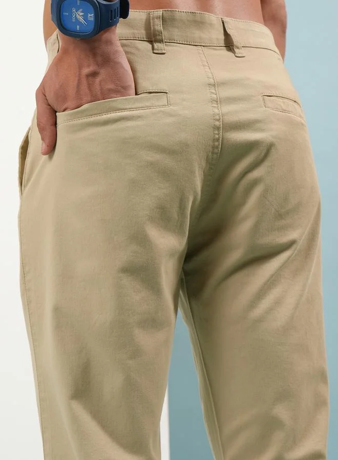 HIGHLANDER Highlander Mid Rise Regular Fit Chino Trousers
