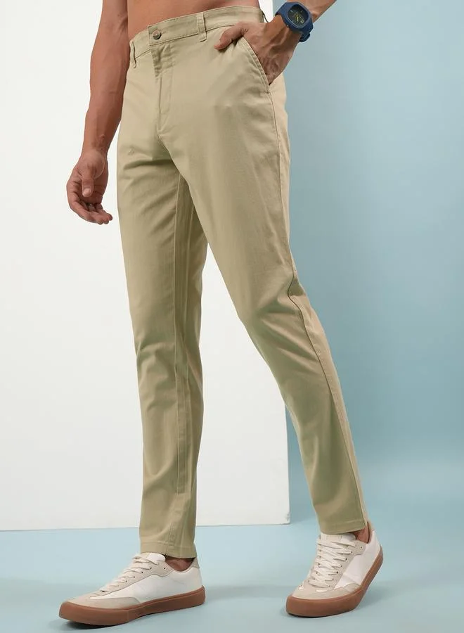 HIGHLANDER Highlander Mid Rise Regular Fit Chino Trousers