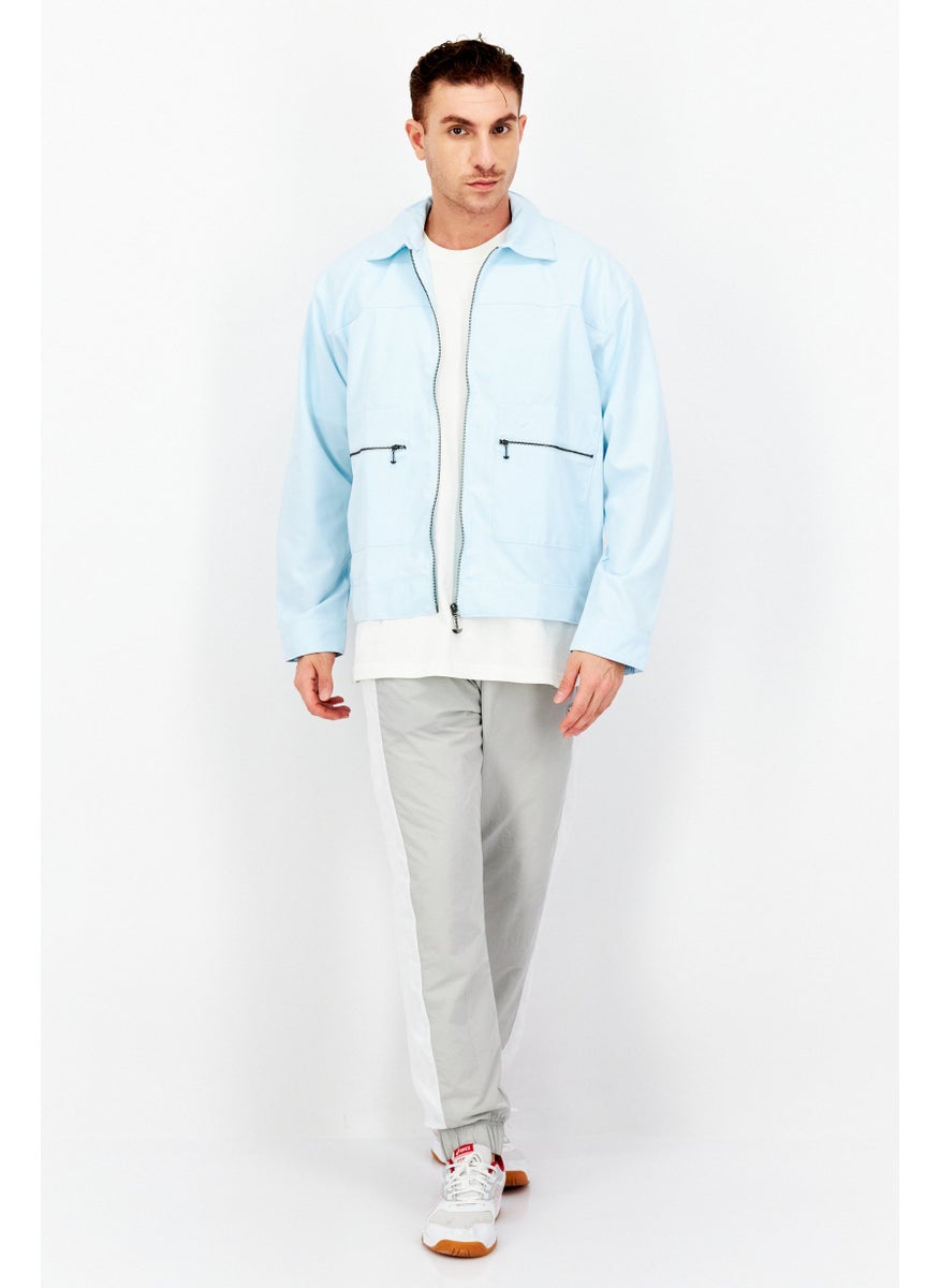 adidas Originals - Men Sportswear Fit Training Jacket, Light Blue - Image 1
