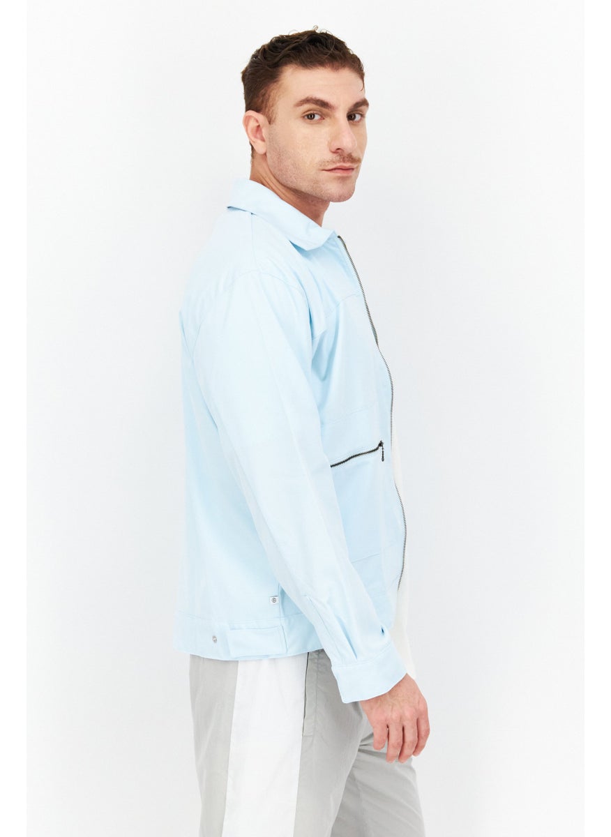 adidas Originals - Men Sportswear Fit Training Jacket, Light Blue - Image 1