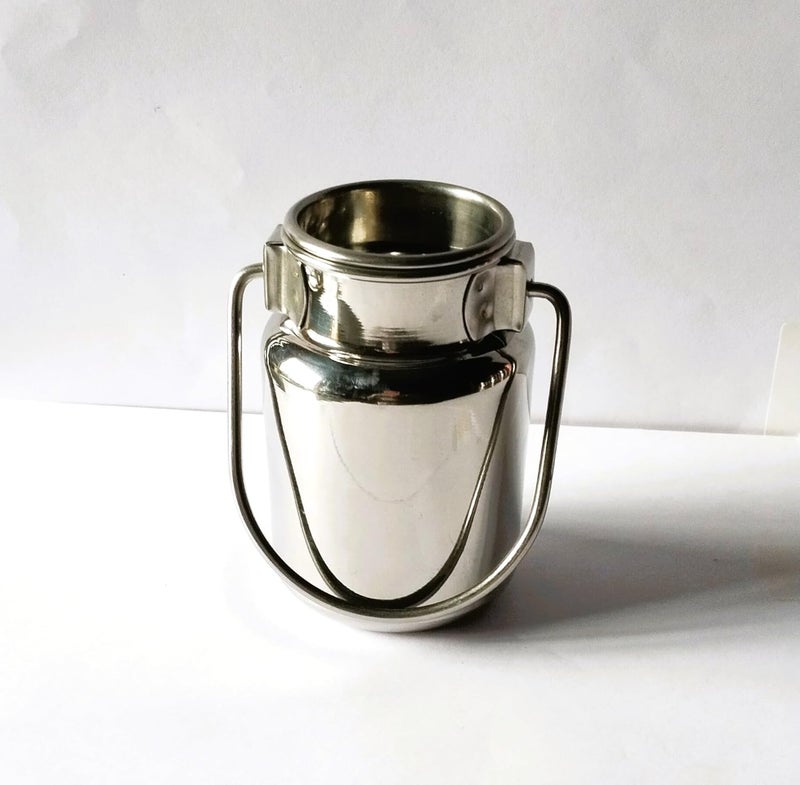 GS KITCHENWARE GS Stainless Steel Oil Milk Ghee Container for KitchenAir Tight Oil Pot Container StorageHeavy Gauge Steel Oil Can Milk Can Ghee Can 250 ML - Image 1