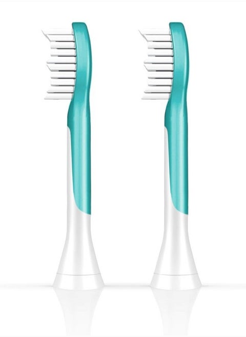 for Kids, HX6042/94, Standard Sonic Kid's Toothbrush Heads, 2-Pack