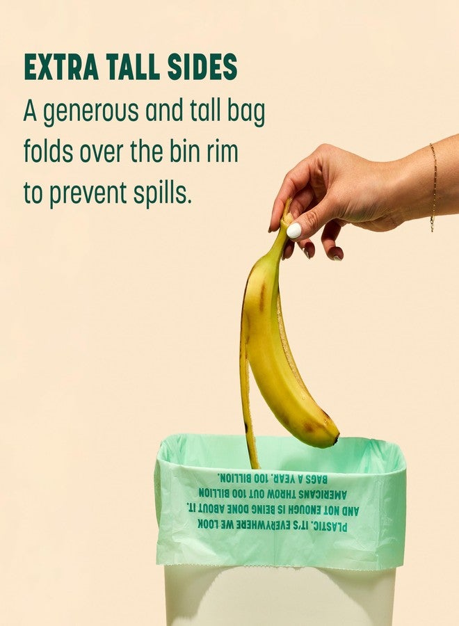 HoldOn Small Trash Bags 4 Gallon - 100 Plant-Based Garbage Bags for Small Trash Bins - Trash Bags for Kitchen Bin (2-pack, 100 bags), 1.0 Count, (HO#4G_2PK) - Image 3
