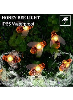 fizzytech fizzytech Plastic Honey Bee String Lights of Home Decoration Diwali Light for Decorations 12 Meters 60 Led Warm White  - Image 2