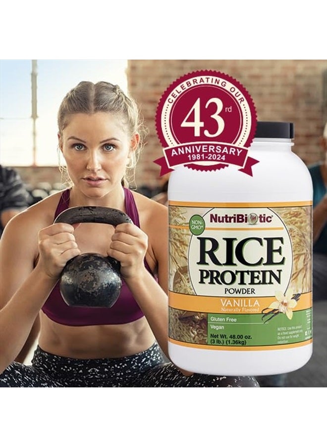 Nutribiotic بروتين الأرز من نوتريبيوتيك، فانيليا، 3 باوند - Image 4