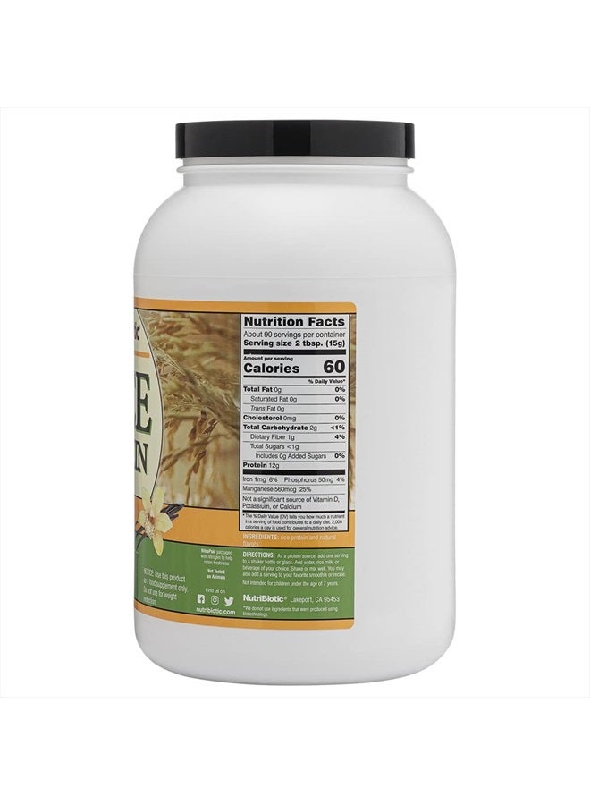 Nutribiotic بروتين الأرز من نوتريبيوتيك، فانيليا، 3 باوند - Image 3