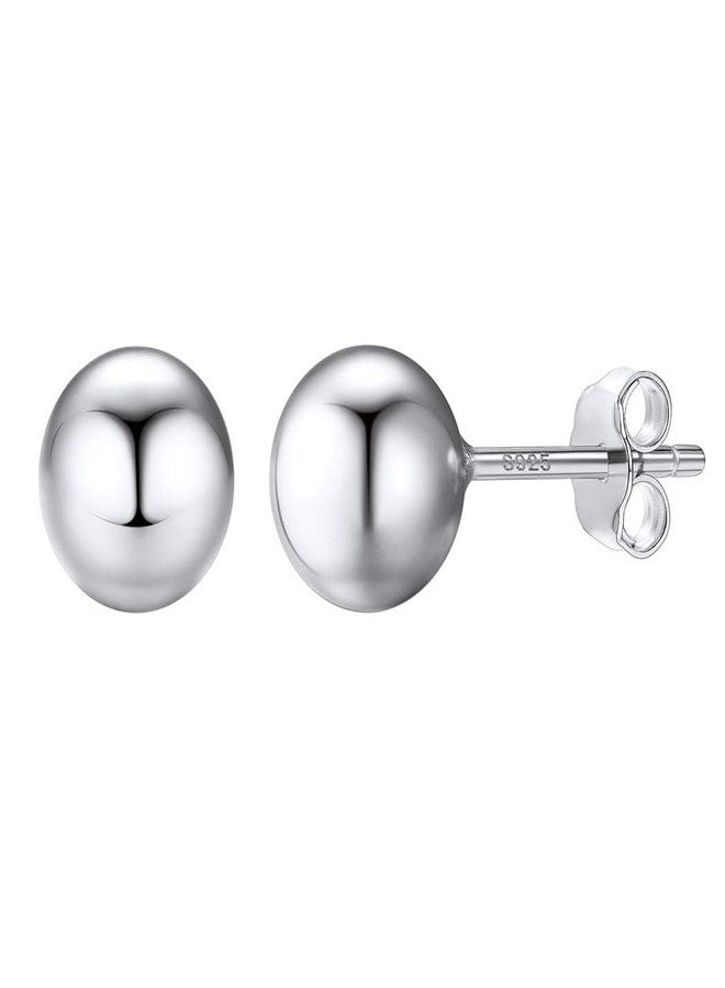 PROSTEEL 925 Sterling Silver Ball Stud Earrings Second Hole Earrings 7mm Sphere Second Ear Piercings Men Women Jewelry - Image 1