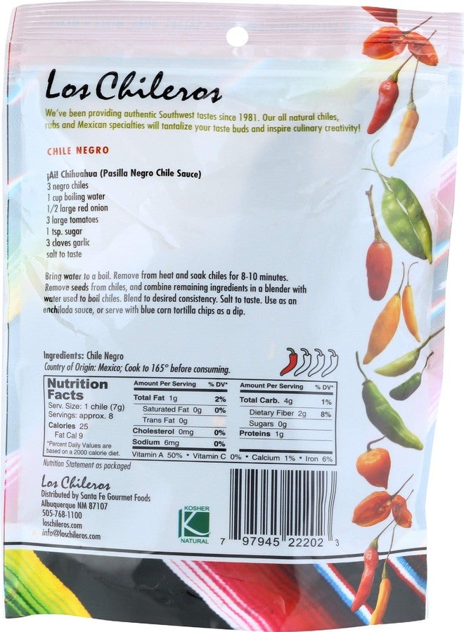 LOS CHILEROS Negro Chile Pods, 2 OZ - Image 2