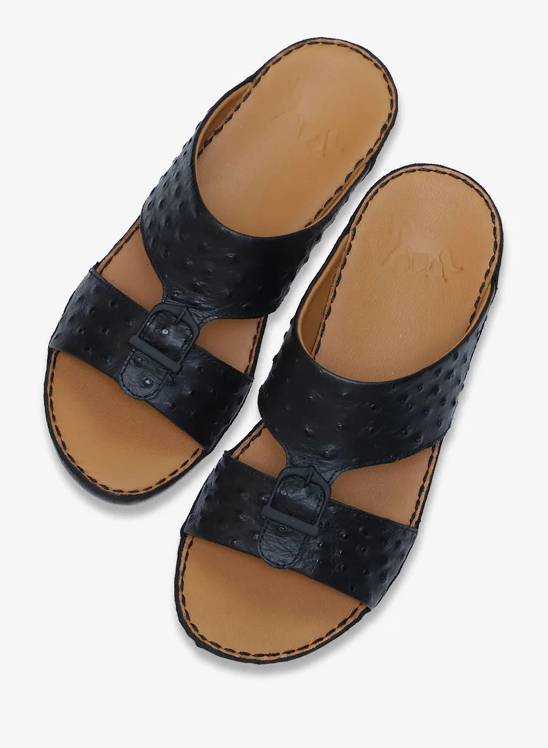 Bait Al Thobe Black Ostrich Printed for Men | Best Price UAE