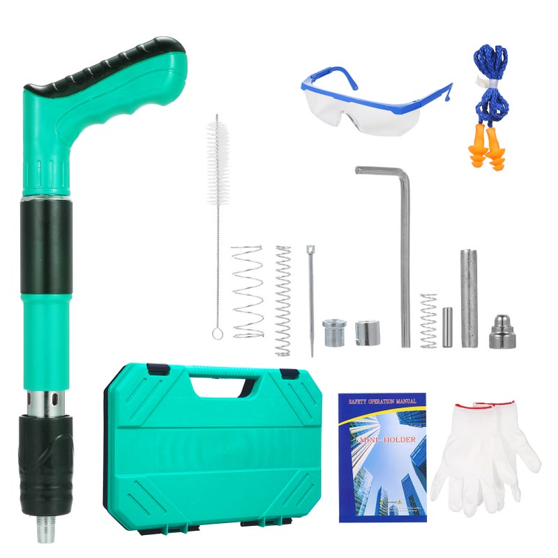 Nail Wall Fastening Tool High-Pressure Nail Machine Manual Steel Nail Machine Strength Adjustable for Home DIY Woodworking Cement Wall - Image 1