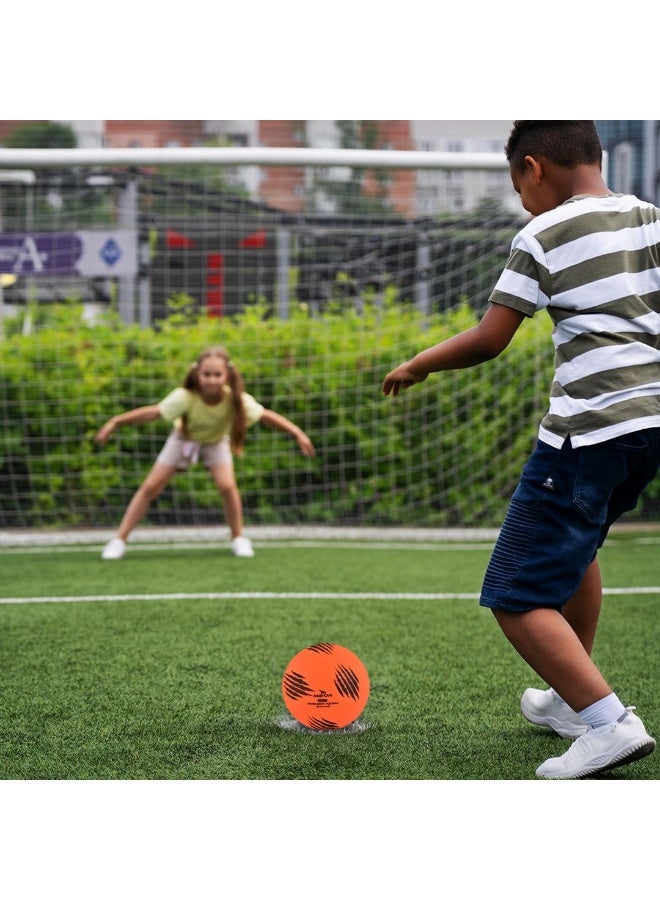 مايور كرة قدم للأطفال من مايور سامي – الحجم 3، لون برتقالي | كرة داخلية وخارجية من PVC للأطفال دون 9 سنوات - Image 5