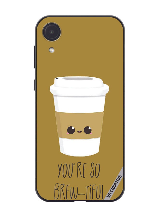 VR CREATIVE Protective Case Cover For Samsung Galaxy A03 Core You Are Brewtiful Design Multicolour - Image 1
