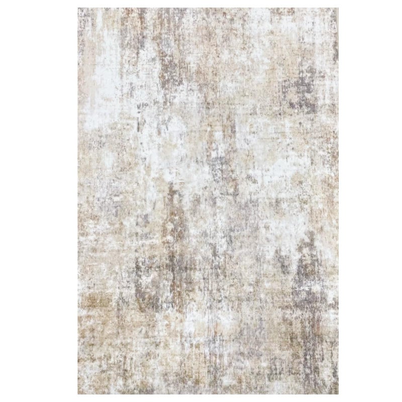 RELEANY Washable Area Rugs 8'x10' Non-Slip Modern Abstract Soft for Living Room Entryway Bedroom  Neutral Brown Gray