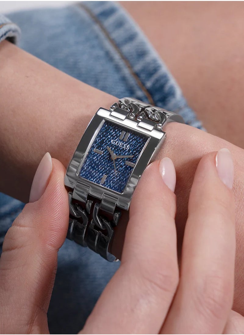 GUESS - Ladies Analog Quartz Silver Tone Stainless Steel Watch GW0807L1 - 24mm - Silver - Image 1
