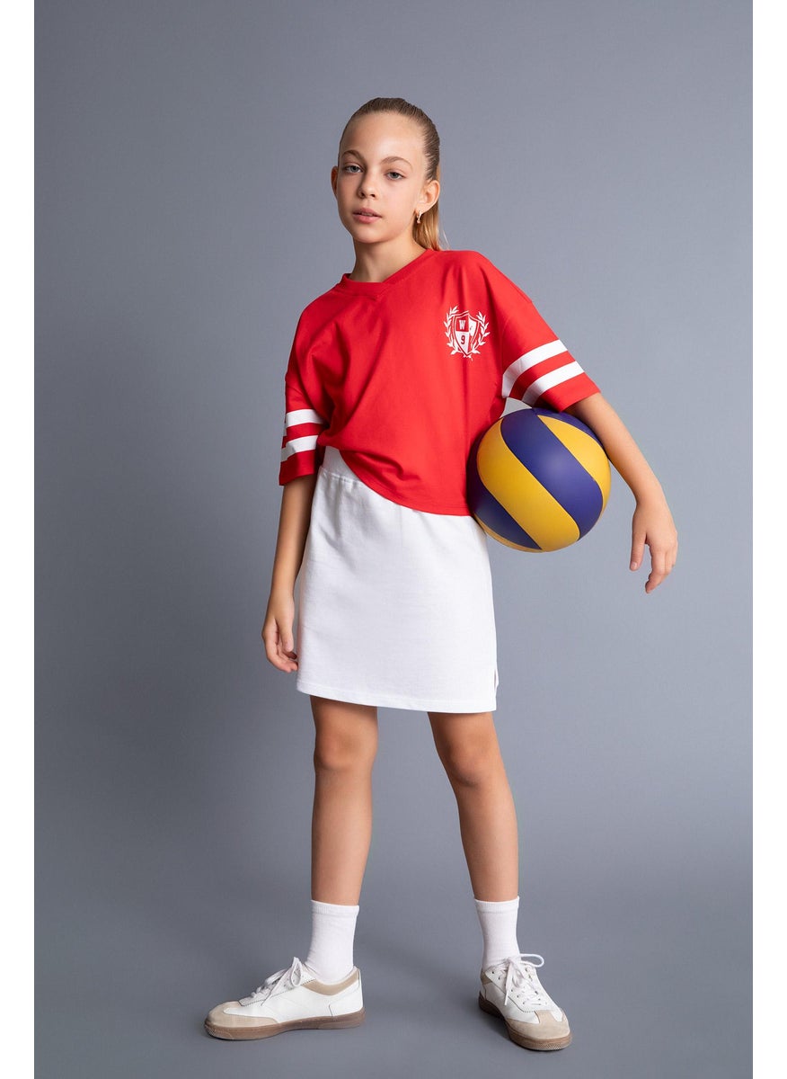 DeFacto - Girl Thin Sweatshirt Fabric Regular Fit Knitted Skirt - Image 1
