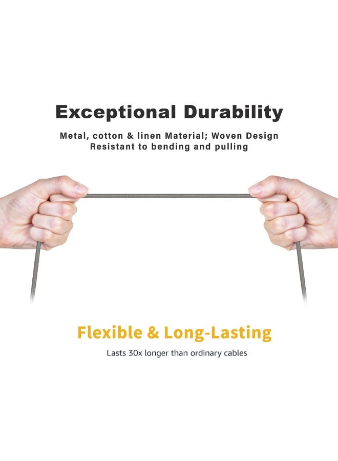 آیمی كابل توصيل الطاقة IMEE Plus IM-DC104 من النوع C إلى النوع C بطول 1.2 متر، وشحن فائق السرعة بقوة 60 وات ونقل بيانات بسرعة 480 ميجابت في الثانية، وتقنية الشريحة الذكية، وسلك مضفر من النايلون عالي الكثافة، وموصلات من سبائك الألومنيوم المتينة. - Image 4