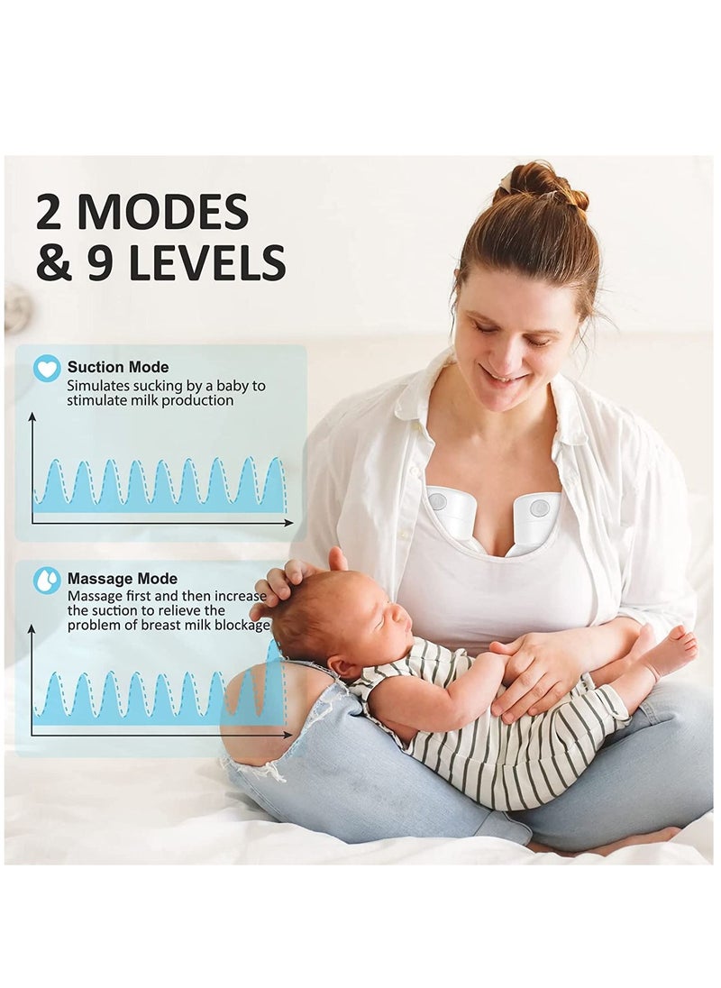 Arabest - Electric Breastpump Breastpump Hands-free Breastpump Wearable Breastpump 2pcs - Image 1