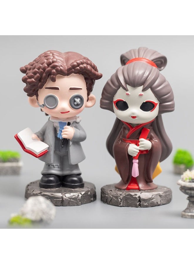 عام الهوية الخامس يدوية الصنع الطرفية الكرتون الرسوم المتحركة لعبة دمية الديكور مربع أعمى - Image 3