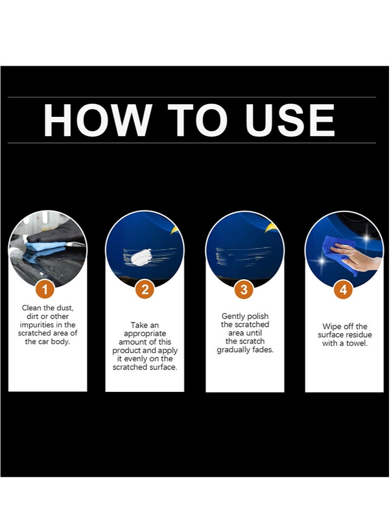 Homonth 2 Pieces Of Powerful Scratch Remover，Car Paint Scratch Repair Agent，Remover For Vehicle Paint Repair，Professional Scratch Removal，Suitable For Deep Scratches On Vehicles（120g+120g） - Image 4