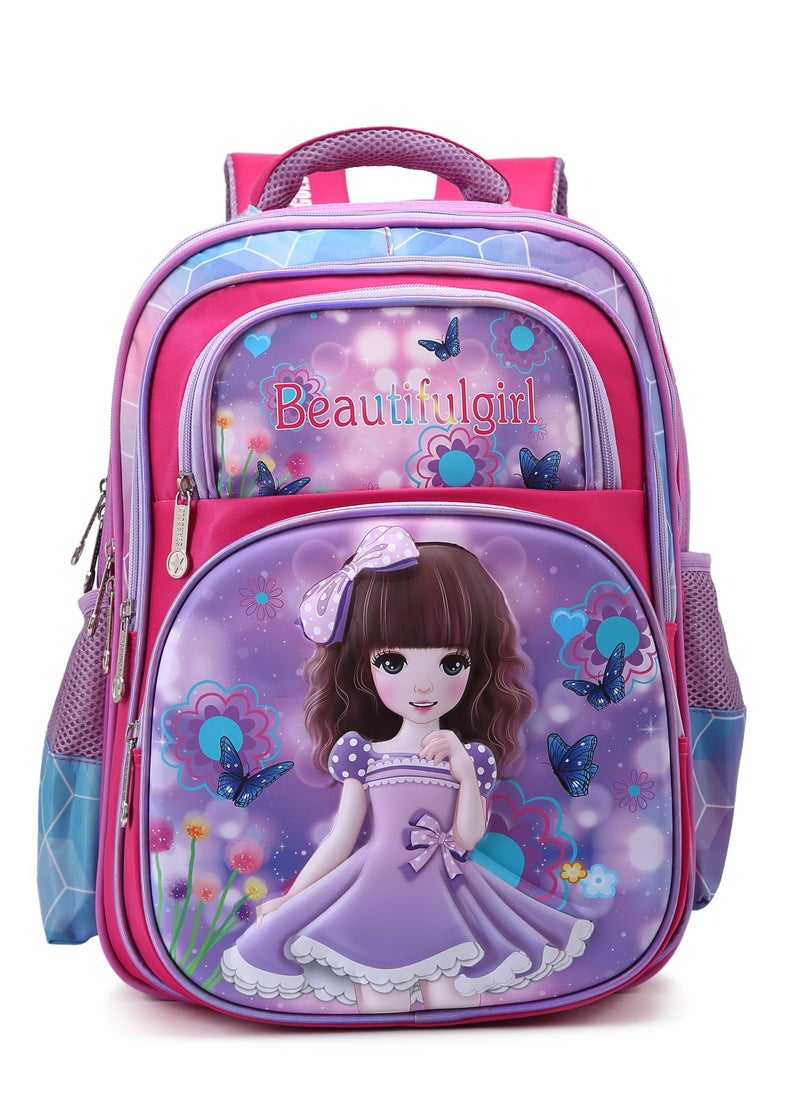 Stargold Baby Backpack For Baby Girls With Adjustable Strap For School 16 Inch 