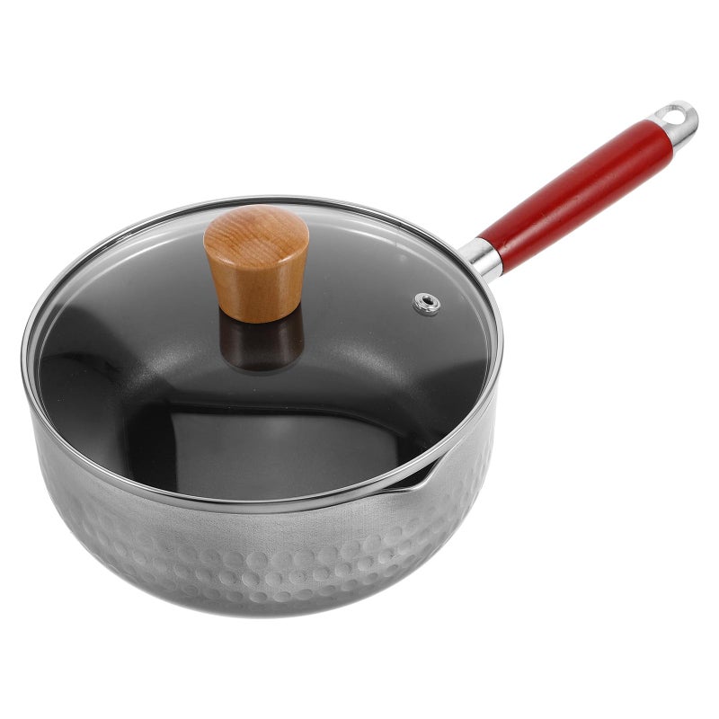 Multifunctional Non Stick Milk Pan With Lid 18cm Maifan Stone Coating Saucepan - Image 2