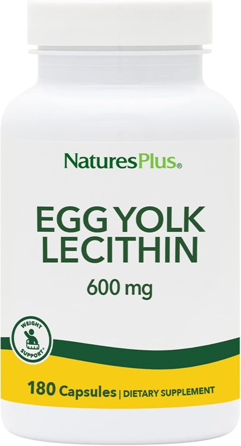 Nature's Plus Natures Plus - Egg Yolk Lecithin 600 Mg. 90 Vegetarian Capsules - Image 1