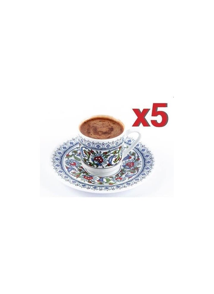 Mienta - Mienta CM31528A Turkish Coffee Maker - Multicolor (White - Red - Yellow), Plastic - Image 1