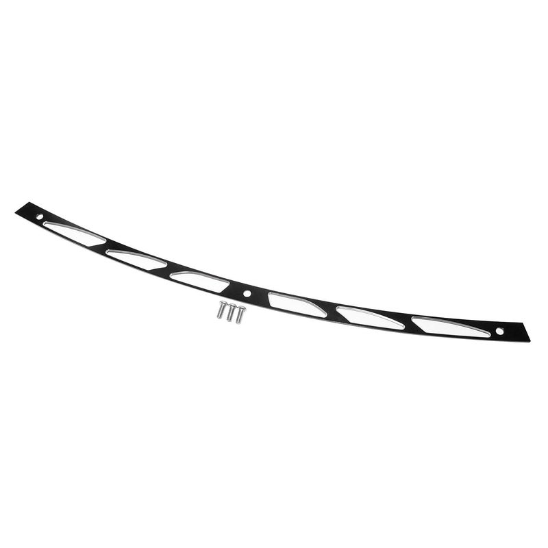 Black Slotted Windshield Trim for 19962013 Harley Electra Glide Street GlideFLHT FLHTC FLHTCU FLHX Models