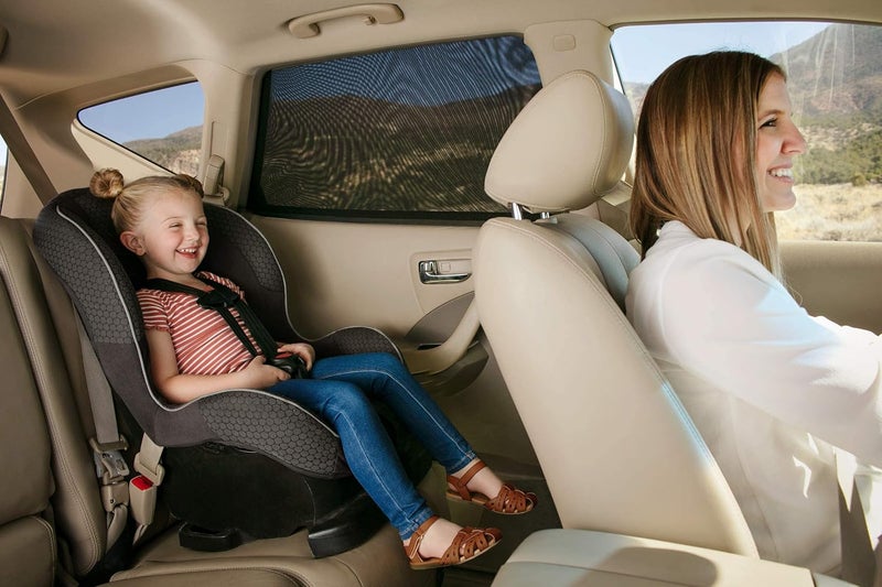 UCGOU Car Rear Children's Window Shades for Baby (Pack of Two) - Stretchable & Breathable Sun Protection - Image 2