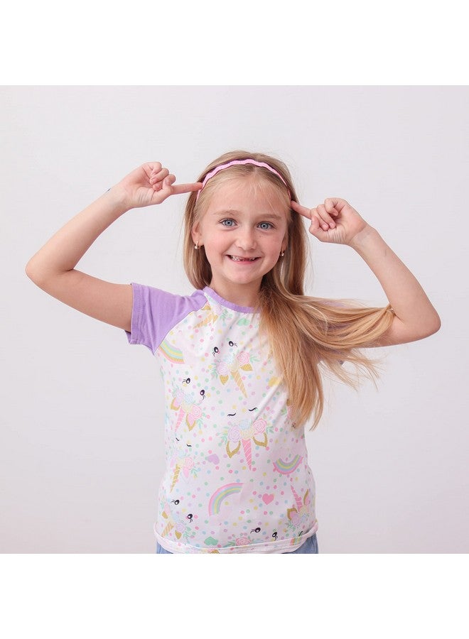 FROG SAC FROG SAC 6 Glitter Elastic Headbands For Girls, Adjustable Non Slip Thin Stretch Wavy Sport Headband Hair Bands for Teens, Cute Stretchy Athletic Zig Zag Nonslip Teen Girl Sport Hair Accessories - Image 5
