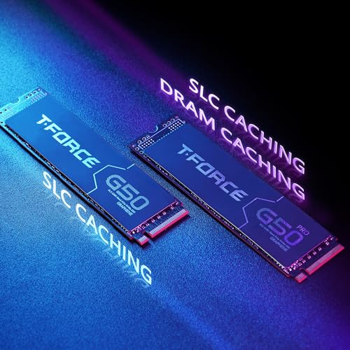TEAMGROUP T-Force G50 2TB SLC كاش 3D TLC NAND NVMe InnoGrit PCIe Gen4x4 M.2 2280 SSD للألعاب مع مبرد حرارة جرافين فائق النحافة يعمل مع PS5 سرعة قراءة/كتابة 5000/4500 ميجابايت/ثانية TM8FFE002T0C129 - Image 4