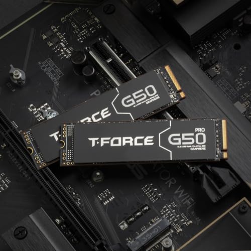 TEAMGROUP T-Force G50 2TB SLC كاش 3D TLC NAND NVMe InnoGrit PCIe Gen4x4 M.2 2280 SSD للألعاب مع مبرد حرارة جرافين فائق النحافة يعمل مع PS5 سرعة قراءة/كتابة 5000/4500 ميجابايت/ثانية TM8FFE002T0C129 - Image 3