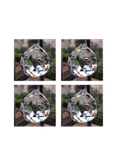 eshoppee eshoppee Glass Sun Catcher Positive Energy Reiki Feng Shui Lamp Prism Rainbow Crystal Ball, 40 mm-4 Pieces  - Image 1