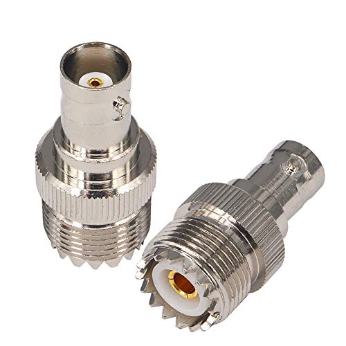 Boobrie 2-Pack BNC Female to UHF Female SO-239 BNC to UHF Jack Coax SO239 Connector for Antennas, Wireless LAN Devices, CCTV, Wi-Fi Radios External Antenna - Image 3