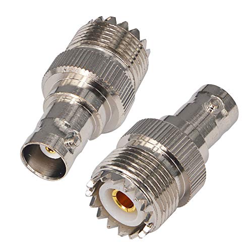 Boobrie 2-Pack BNC Female to UHF Female SO-239 BNC to UHF Jack Coax SO239 Connector for Antennas, Wireless LAN Devices, CCTV, Wi-Fi Radios External Antenna - Image 2