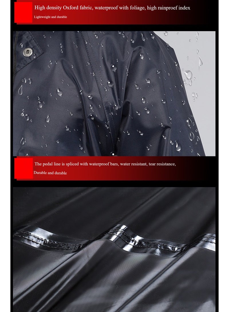 Generic Mens Waterproof Raincoat,Breathable Raincoat,Reusable Outdoor Adult Raincoat,Durable Rain Gear,Lightweight Hooded Rain coat,Mens Classic Raincoat Suit,Fishing Raincoats,Raincoat Rain Pants Rain Shoes Set.  - Image 5
