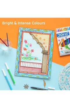 DOMS 12-Piece Aqua Watercolour Sketch Pens Multicolour  - Image 4