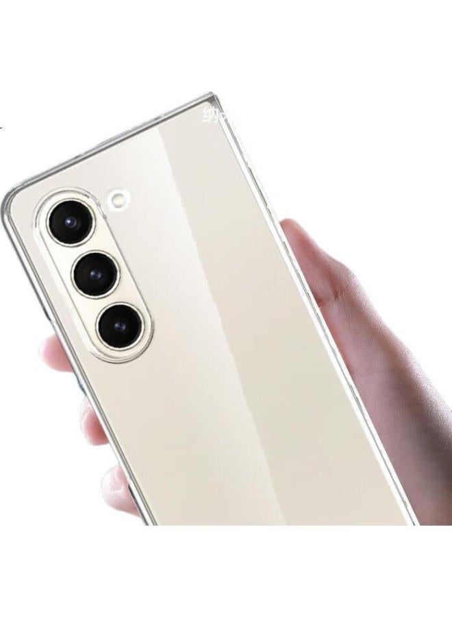 Stryfer حافظة هاتف متوافقة مع سامسونج Z Fold 5 من سترايفر، غلاف Galaxy Z Fold 5 القابل للطي W24، غطاء واقي عالمي، غلاف صلب رقيق للغاية مضاد للصدمات مع طلاء كريستالي للشعور العاري للرجال والنساء - شفاف مثل الكريستال - Image 3