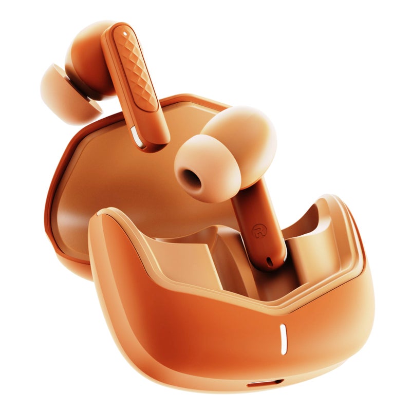GOBOULT Z40 V2.0 with 70H Playtime, Quad Mic ENC, 45ms Low Latency, 13mm Bass, Legacy Continues, IPX5, Bluetooth 5.4, TWS Truly Wireless in Ear Earbuds (Arctic Blue) (Solar Orange) - Image 5