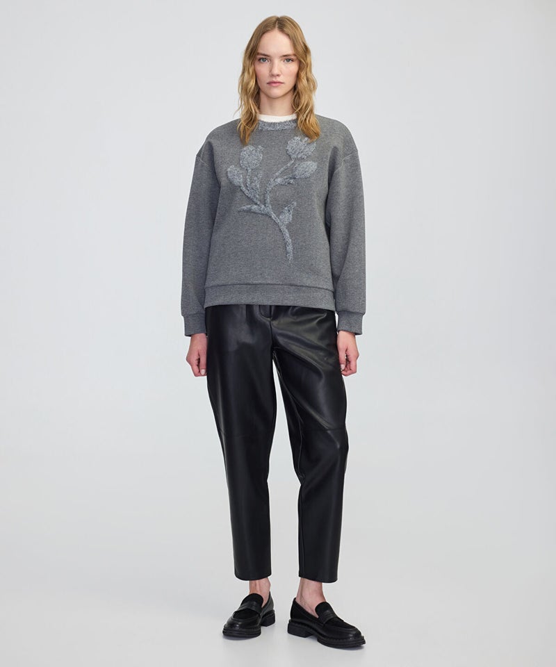 Ipekyol 3D Floral Embellished Sweatshirt - Image 2