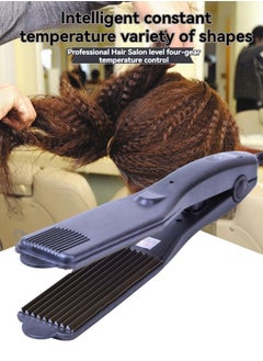 Beauenty 5 Teeth Professional Hair Crimper for Fluffy Hairstyle Curling Iron,2 Inch Corrugation Crimper Hair Irons with 4 Temperature Adjustable,Ceramic Hair Corrugated Iron for Women Volumizing Hair Tool  - Image 2