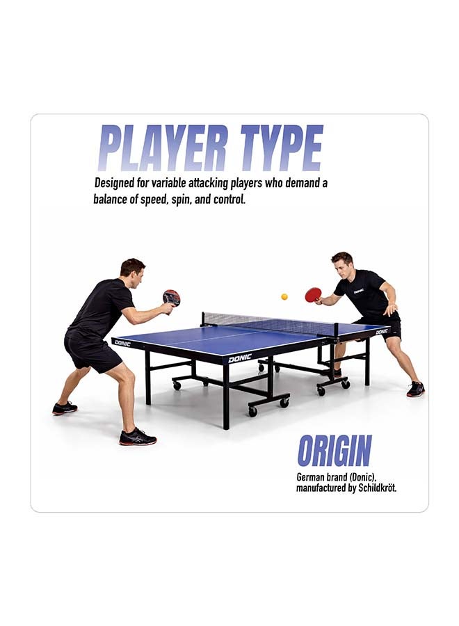 دونيك مضرب تنس الطاولة الخشبي متعدد الاستخدامات دونيك والدنر 900 - مضرب تنس طاولة احترافي بمطاط معتمد من الاتحاد الدولي لتنس الطاولة، شفرة متعددة الاستخدامات من 5 طبقات، تحكم عالٍ، دوران وسرعة للاعبين المتقدمين - Image 3