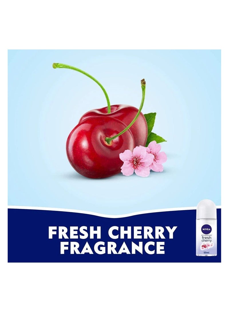 Nivea Deodorant Roll On Cherry Fresh - 50ml - Image 2