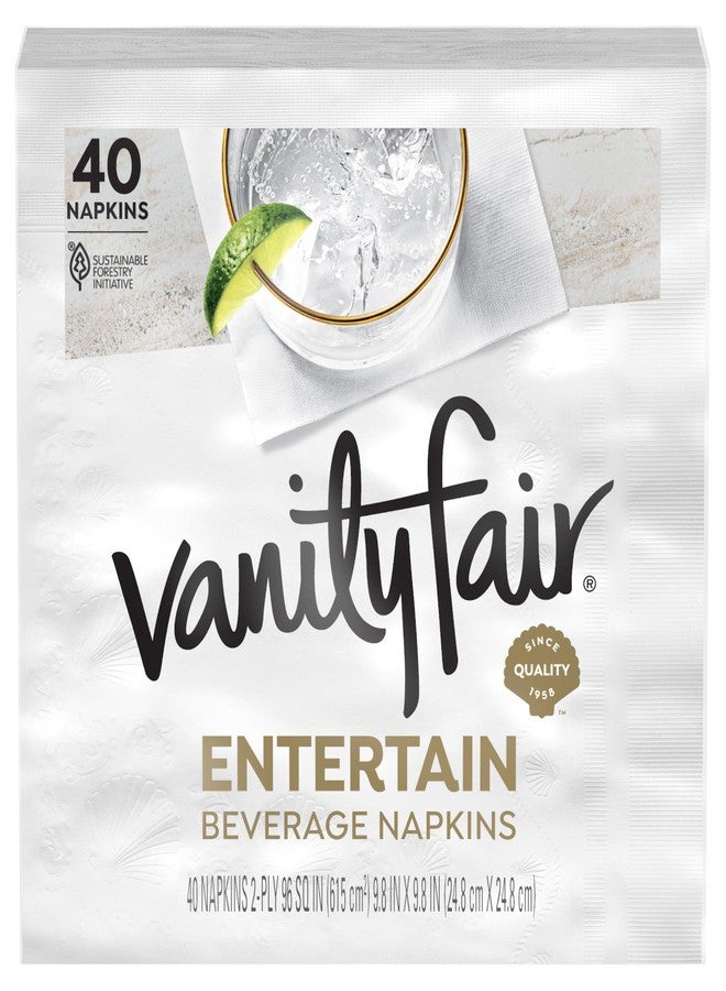 Vanity Fair مناديل ورقية مشروبات فانيتي فير، 480 قطعة، مناديل قابلة للتخلص مصممة للترفيه والفعاليات - Image 2